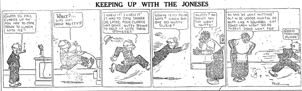 read keeping it up with the joneses comix